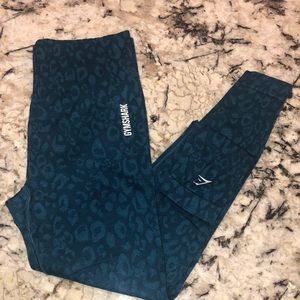 Gymshark Adapt Animal Seamless Leggings - Teal